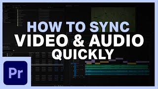 How To Sync Video and Audio in Premiere Pro CC