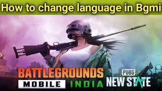 How to change language in Bgmi || Battlegrounds India me language kaise change kare