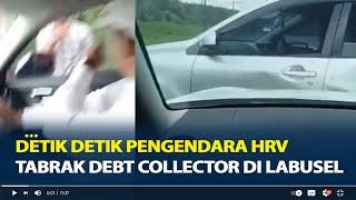 Detik Detik Pengendara HRV Tabrak Debt Collector, 6 Orang Ditangkap Polisi