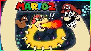 Mario Bros Slither.io Cartoon 2【Mario Cartoon Animation】