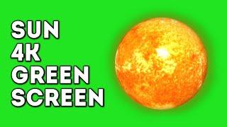 Sun - 4k Green Screen
