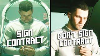 CYBERPUNK 2077 - Sign contract VS Go back to Earth (Arasaka epilogue options)