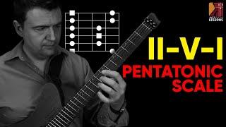 How to: Improvisation on ii-V-I Progression (2-5-1) with Pentatonic Scales - Jazz Guitar Lesson