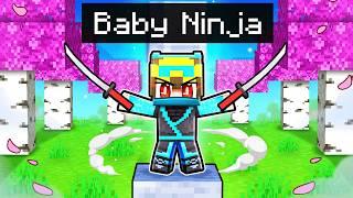 Playing as a BABY NINJA in Minecraft!