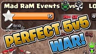 PERFECT SOLO WAR! - 5v5 Friday! - Live Perfect War Attacks - Clash of Clans