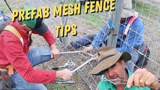 Tricks and Tools to Tie and Crimp Mesh Fencing Mid Run (Gut Strain)
