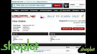 Shoplet com View Detailed Order History