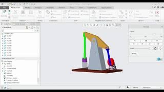 9. MECHANISM SIMULATION OF BEAM ENGINE IN CREO | CREO BEAM ENGINE TUTORIAL