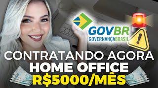 ABRIU AGORA ️ GOVBR CONTRATANDO ANALISTA DE SUPORTE HOME OFFICE | Mari Rel