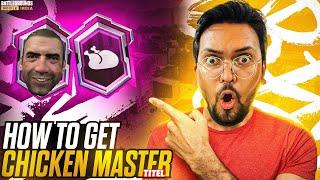 HOW TO GET CHICKEN MASTER TITLE FREE? | CHICKEN MASTER TITLE BGMI