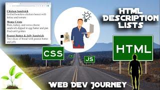 HTML Description Lists - Full HTML/CSS/JS Course