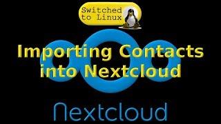 Import Contacts into Nextcloud