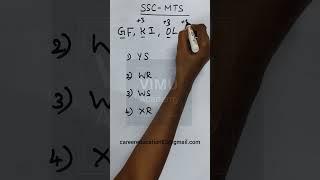 SSC-MTS Previous year question/Reasoning Tricks @ VIMU ACADEMY