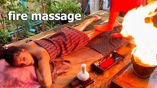 ASMR: The Most ANCIENT THAI FIRE Full Body Massage!