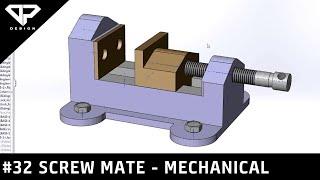 Learning Solidworks #32 : Screw Mate | Mechanical Mate | Solidworks Assembly | CAD | DP DESIGN