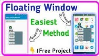 Easiest way to make floating window in Sketchware | How to make floating window in Sketchware