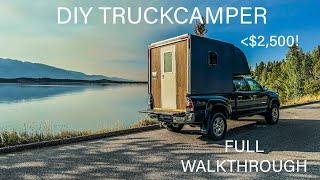 DIY Truck Camper Walkthrough | HUGE Interior