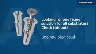 The most universal expansion plug, like no other - UNO® by @Rawlplug. 100% reliability of fixing.