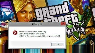 ISDone.dll Error GTA 5 [ Finally Fixed ] Windows 11 / 10 - GTA 5 or Any Game, Appa