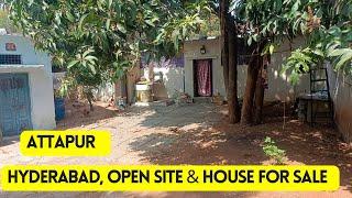 430 square,yards old house with open site for sale, Hyderabad city Attapur