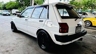 Toyota Starlet 1986 Auto เครื่อง Turbo สวยๆ ภายในสวนสะอาดรถพร้อมใช้ ทะเบียนสวย 777 วล วันรวย￼