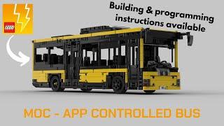 App/Remote controlled LEGO Technic Bus MOC | +instructions