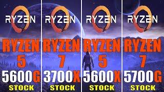 RYZEN 7 3700X vs RYZEN 5 5600X vs RYZEN 7 5700G vs RYZEN 5 5600X || PC GAMES ||