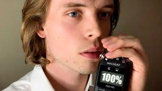 ASMR Deep Ear Whispering (sensitive, up close, mouth sounds) TASCAM