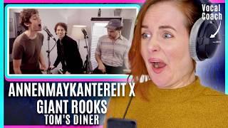 Neck tension! Bad?! | AnnenMayKantereit x Giant Rooks - Tom's Diner  | Vocal Coach Reacts & Analysis