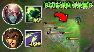 THIS POISON BOT COMP TURNS CASSIOPEIA INTO A MACHINE GUN - League of Legends