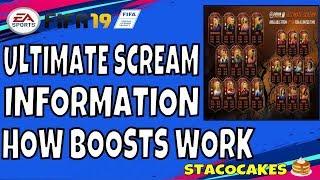 FIFA 19 ULTIMATE SCREAM HOW THE BOOSTS WORK - HOW OFTEN THE PLAYERS ARE BOOSTED - WHICH STATS ARE