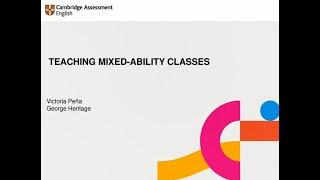 Teaching Mixed Ability Classes