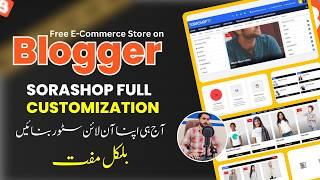 SoraShop Blogger Template Customization for Full E commerce website on blogger | Free Download Theme