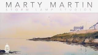 A relaxing loose watercolour painting with Marty Martin