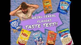 Weird Cereal Flavors Taste Test! | CEREAL MUKBANG