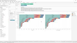 Tableau Tutorial - Percent of Total Stacked Bar Chart