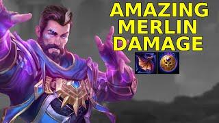 ONE SHOT MERLIN BUILD | AMAZING LATE GAME DAMAGE! - CONQUEST SMITE