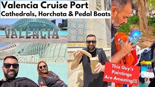 Visiting Valencia, Spain By Cruise Ship - American Candy, Finger Painting & 1 Pedal Boat Argument