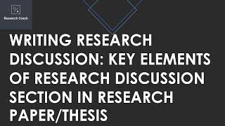 Writing Research Discussion Section/Chapter | How to Discuss Research Results