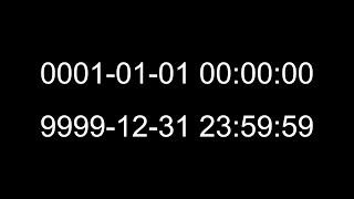 What are the earliest and latest dates that different clocks support and what if you go past them?