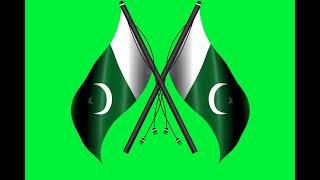 Pakistani flag green screen