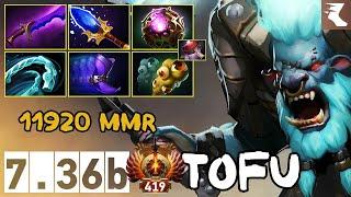 tOfu | Spirit Breaker [Bull Rush] Pos 4 | 11920 MMR | 7.36b | Immortal Dota 2 Pro Plays