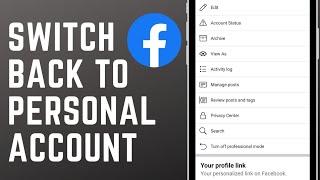 How to Switch Back to Personal Account on Facebook in 2023?