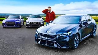 New BMW M5 v Audi RS7 Performance v AMG GT 4 Door: Which is best?