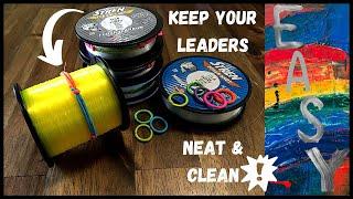 DIY Cheap & Easy Spool Tender/ Line Keeper | Keep your leaders from uncoiling with this simple trick
