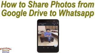 How to Share Photos from Google Drive to Whatsapp