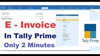 How To Generate E Invoice in Tally Prime in Hindi 2024 | Tally Tutorial #tallyprime #einvoice #tally