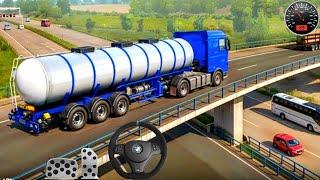 404 truck loading box via city to village transport duty games - truck driving simulator