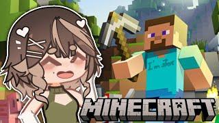 Playing Minecraft on pc for the first time!!