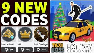 CHRISTMASTAXI BOSS CODES 2024 | ROBLOX TAXI BOSS CODES 2024